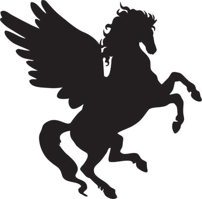 Pegasus Silhouette Laser Cut Appliques