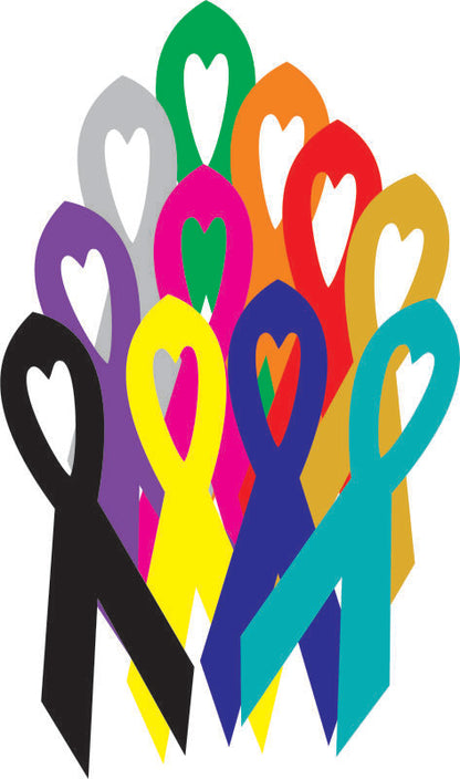 Awareness Ribbon Laser Cut Appliques