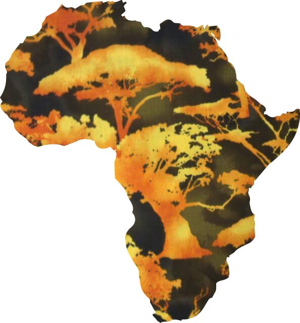 Africa Silhouette Laser Cut Appliques