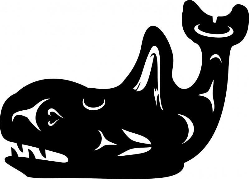 Whale Symbol Laser Cut Appliques