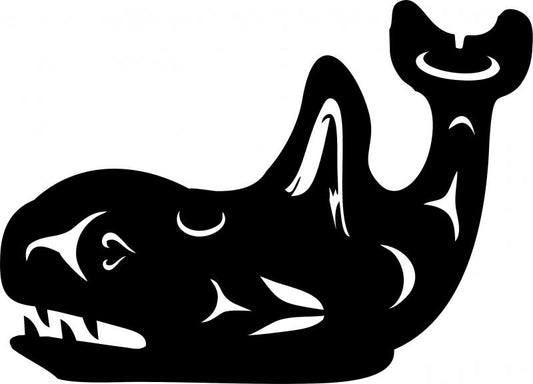 Whale Symbol Laser Cut Appliques