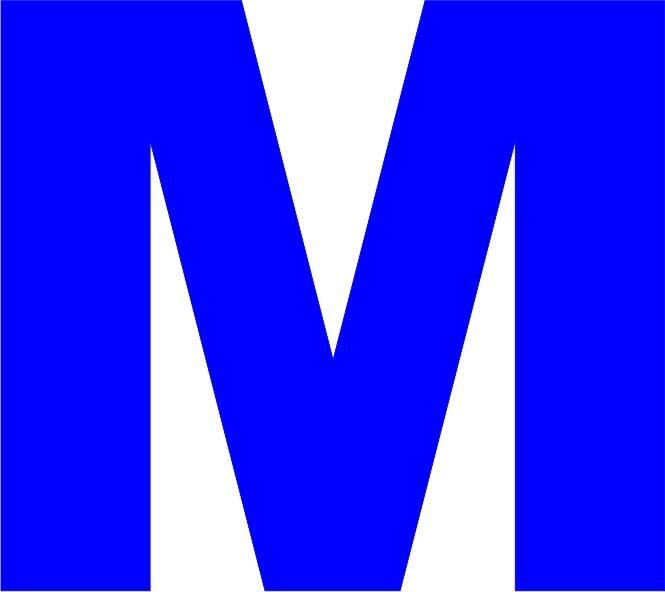 Letter - “M” Capital Laser Cut Appliques