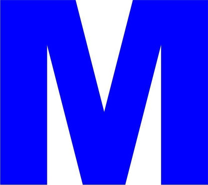 Letter - “M” Capital Laser Cut Appliques