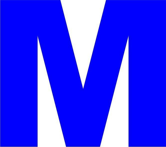 Letter - “M” Capital Laser Cut Appliques
