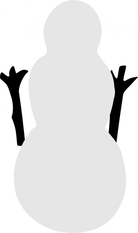 Christmas Snowman Laser Cut Appliques