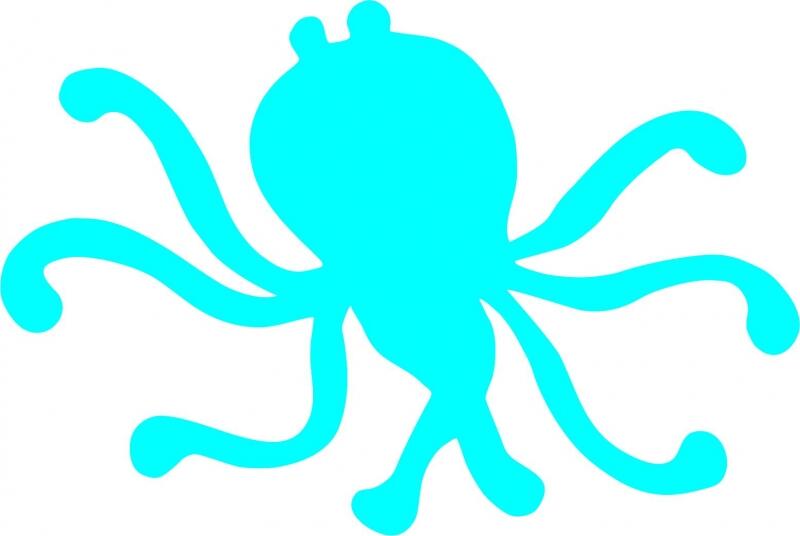 Octopus Laser Cut Appliques