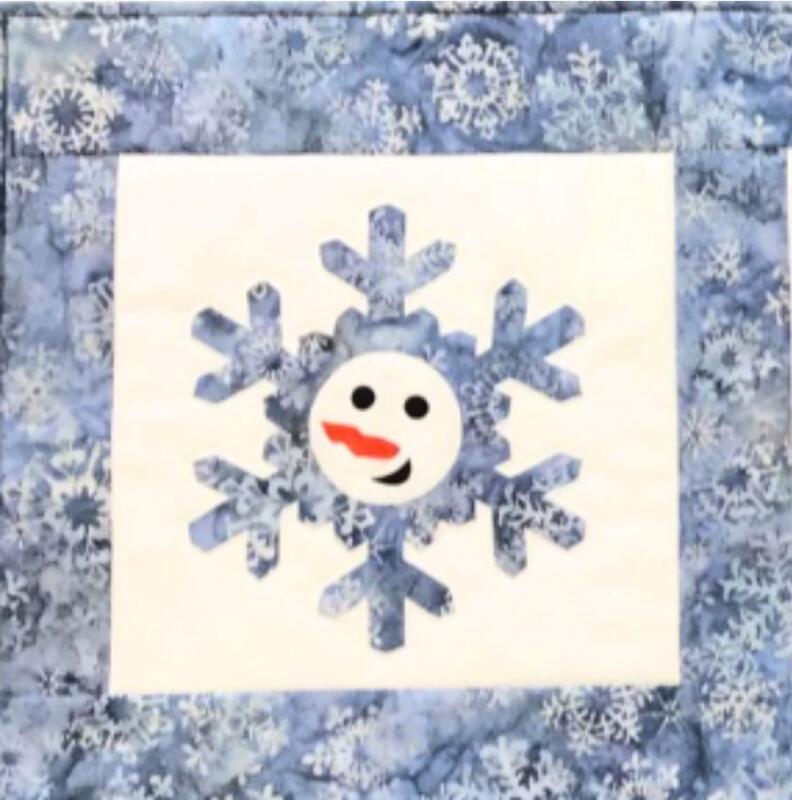 Mini Quilt - Snowflake