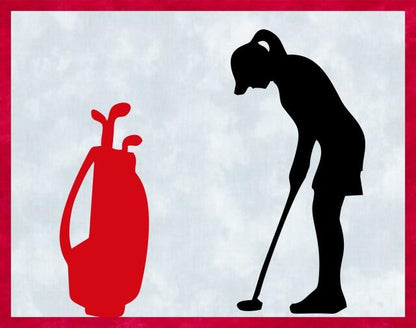 Kit - Mug Rug -  Golfer - Female