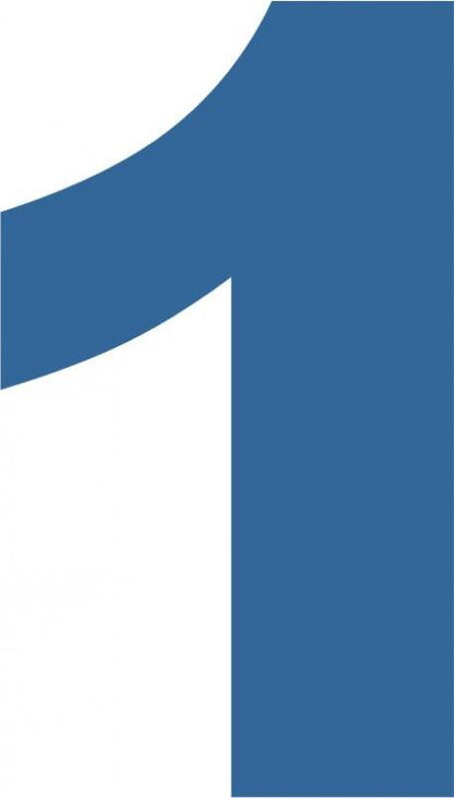 Number - "1" Laser Cut Appliques