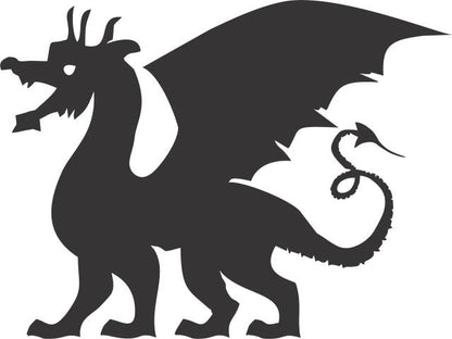 Dragon #3 Silhouette Laser Cut Appliques