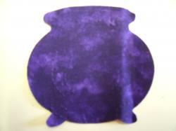 Cauldron NO handle Die Cut Appliques