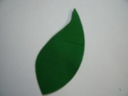 Flower Leaves Laser Cut Appliques (Size: Small, Color: Green)