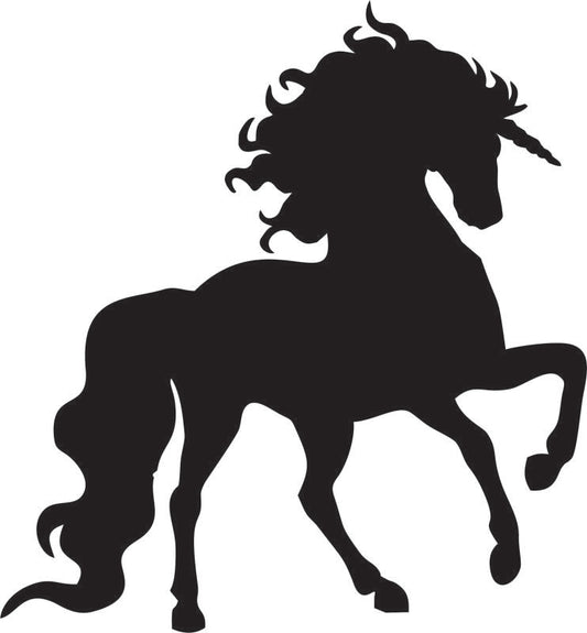Unicorn Silhouette Laser Cut Appliques