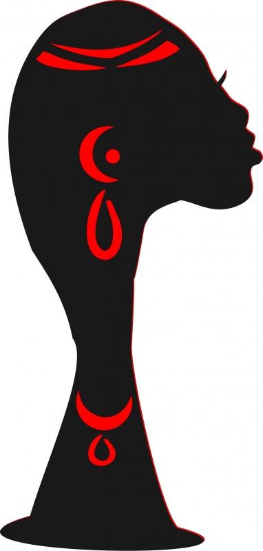 African Woman - Bohlale Silhouette Laser  Cut Appliques