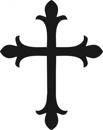Cross #5 Silhouette Laser Cut Appliques