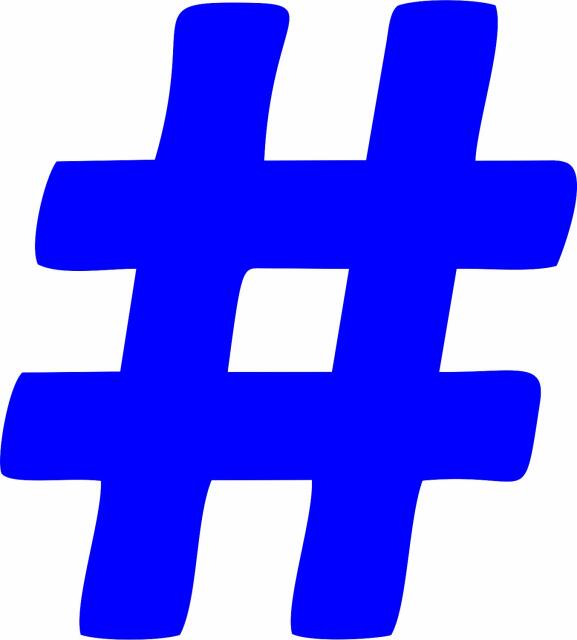 Hashtag-Number Sign Silhoustte