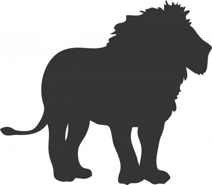 Lion Silhouette Laser Cut Appliques