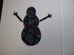 Christmas Snowman Laser Cut Appliques
