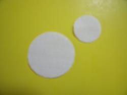 Flower Centers Round Laser Cut Appliques (Size: 1", Color: White  )