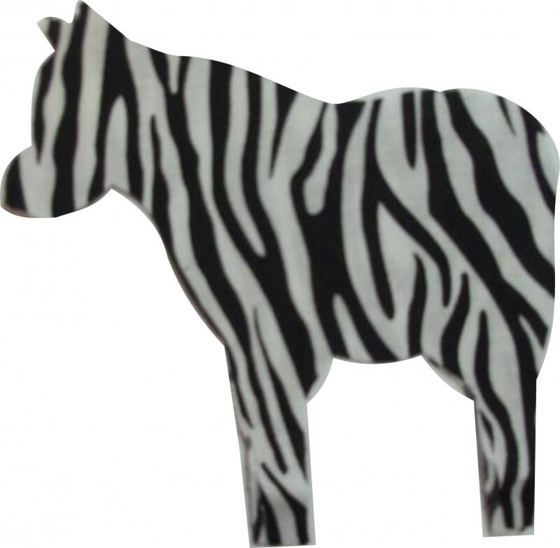 Zebra Laser Cut Appliques