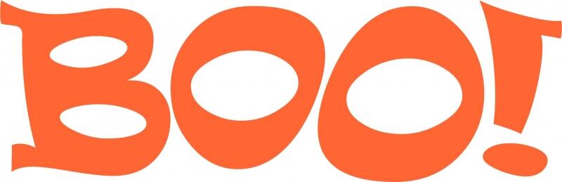 Halloween BOO!  Letters Ravie Design Laser Cut Appliques