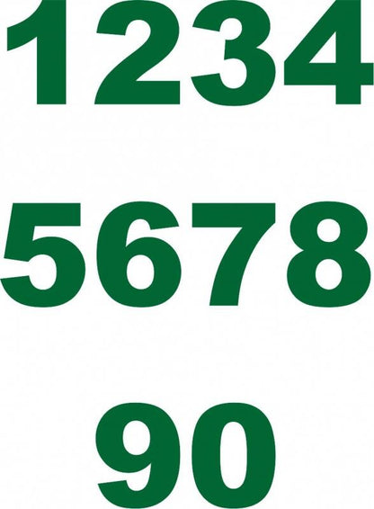 Numbers Set Laser Cut Appliques