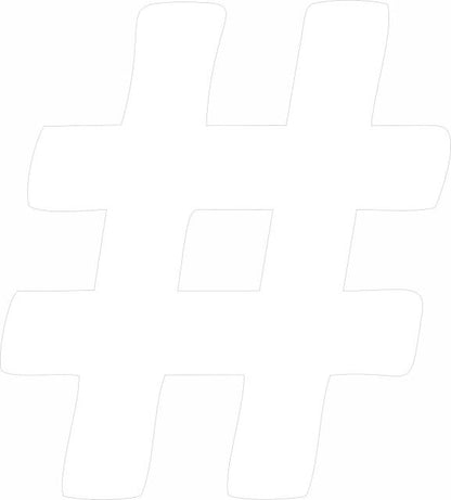 Hashtag-Number Sign Silhoustte