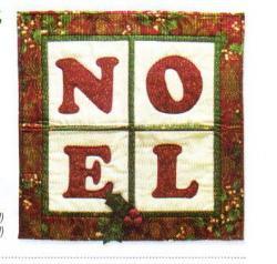 Christmas NOEL Letters Laser Cut Appliques