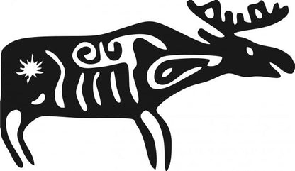 Deer Symbol Silhouette Laser Cut Appliques