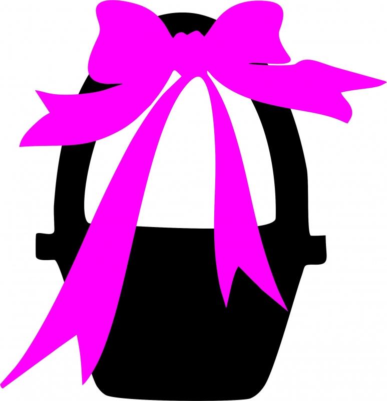 Flower Girl Basket with Bow Appliques