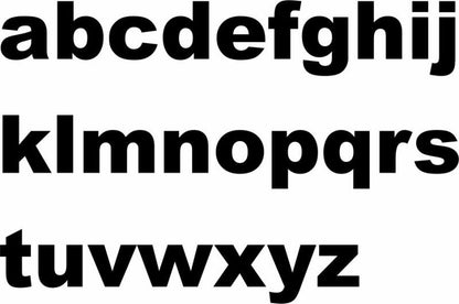 Letter - Alphabet Lowercase Laser Cut Appliques