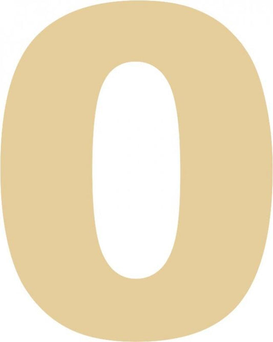 Number - "0" Laser Cut Appliques