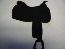 Saddle Laser Cut Silhouette