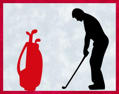 Kit - Mug Rug -  Golfer - Male