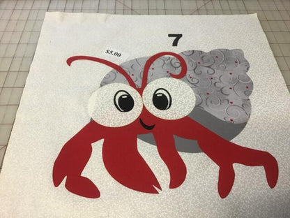 Kit - Crab Laser Cut Appliques