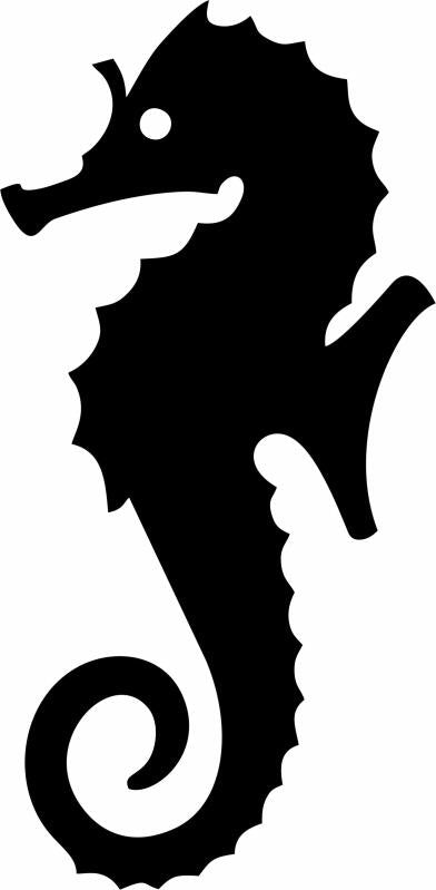 Seahorse Silhouette Laser Cut Appliques