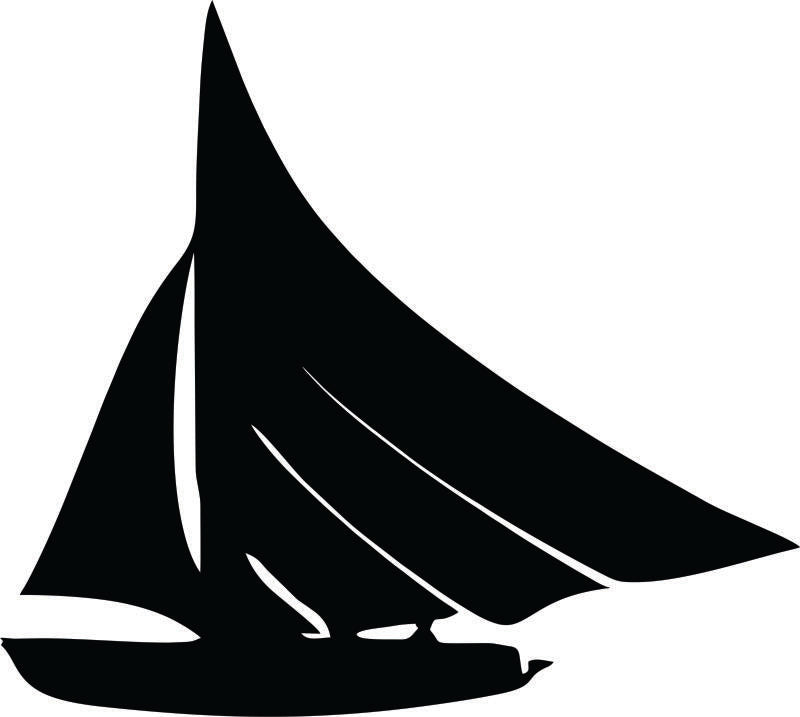 Sailboat #2 Silhouette Laser Cut Appliques