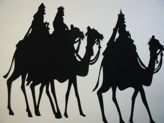 Nativity Quilt Silhouettes ONLY -  All 9 block sets (Price: Silhouettes ONLY Kit, Color: Black )