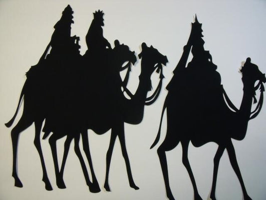 Nativity Quilt Silhouettes ONLY -  All 9 block sets (Price: Silhouettes ONLY Kit, Color: Black )
