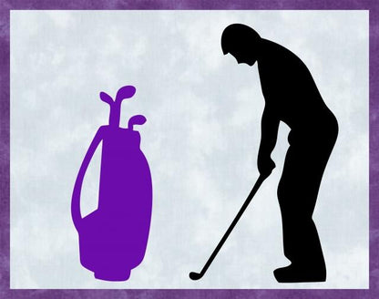 Kit - Mug Rug -  Golfer - Male