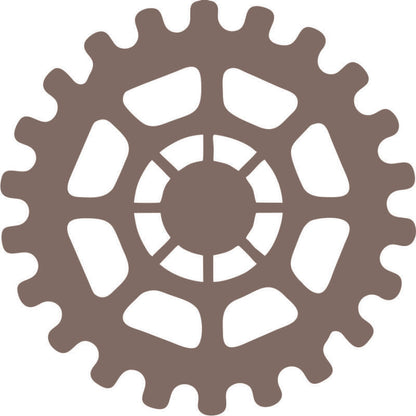 Gear #1 Silhouette Laser Cut Appliques