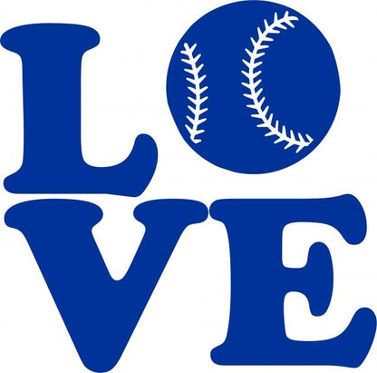 KIT - LOVE - Baseball Laser Cut Silhouettes