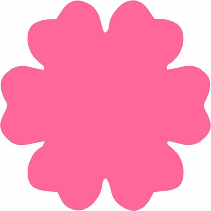 Flower 6 Petal Laser Cut Appliques
