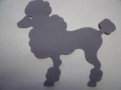 Poodle Laser Cut Appliques