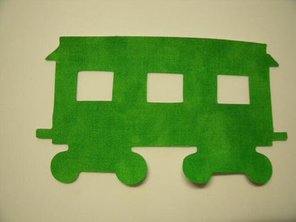 Christmas Train Passenger Car Laser Cut Appliques
