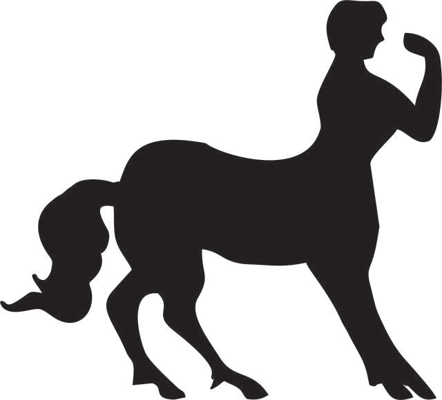 Centaur - Half Horse/Half Man Silhouette Laser Cut Appliques