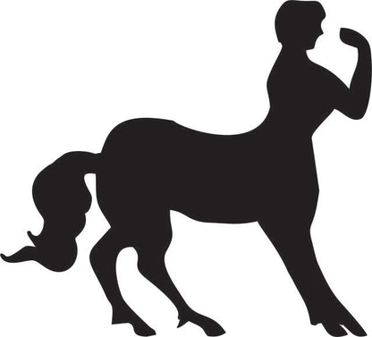 Centaur - Half Horse/Half Man Silhouette Laser Cut Appliques