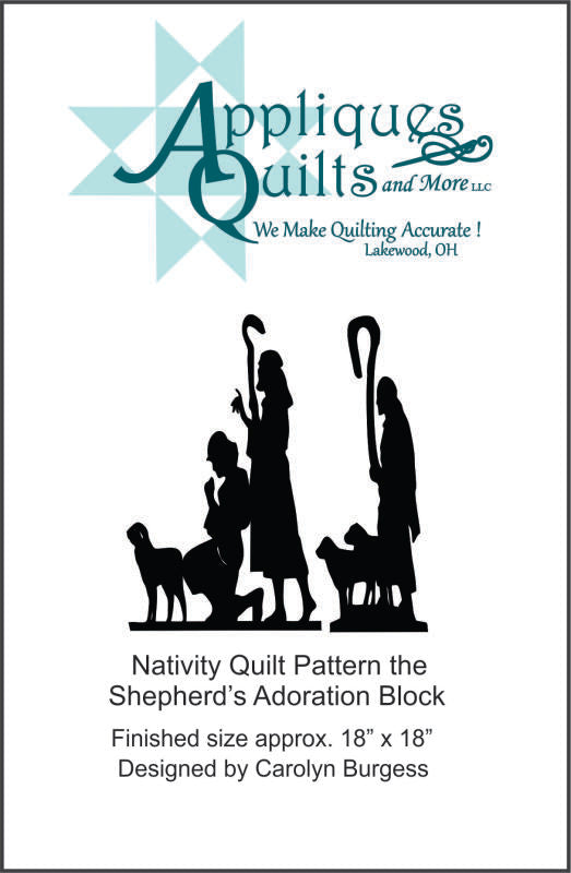 Pattern - Nativity Shepherds Adoration Quilt Block