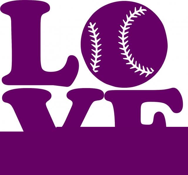 KIT - LOVE - Baseball Laser Cut Silhouettes