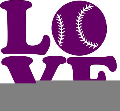 KIT - LOVE - Baseball Laser Cut Silhouettes